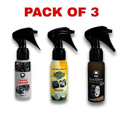 3 in 1 Car Cleaning Kit Engine Tyre & Body Polish Scratch Remover
