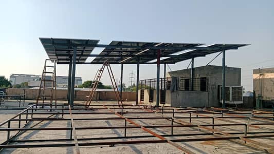 Elevated Solar Structure customized Guarder Work 12 rup watt