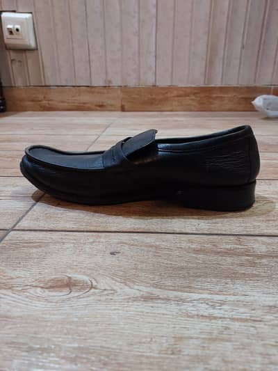 Borjan Black Formal Leather Shoes, Elegant & Comfortable Design