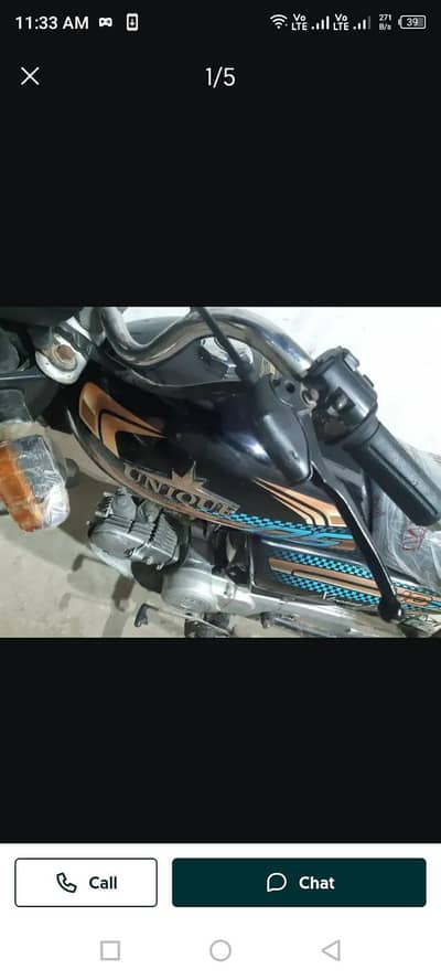 Unique 70 Xtreme Plus Gold Edition Bike 2025 model Like