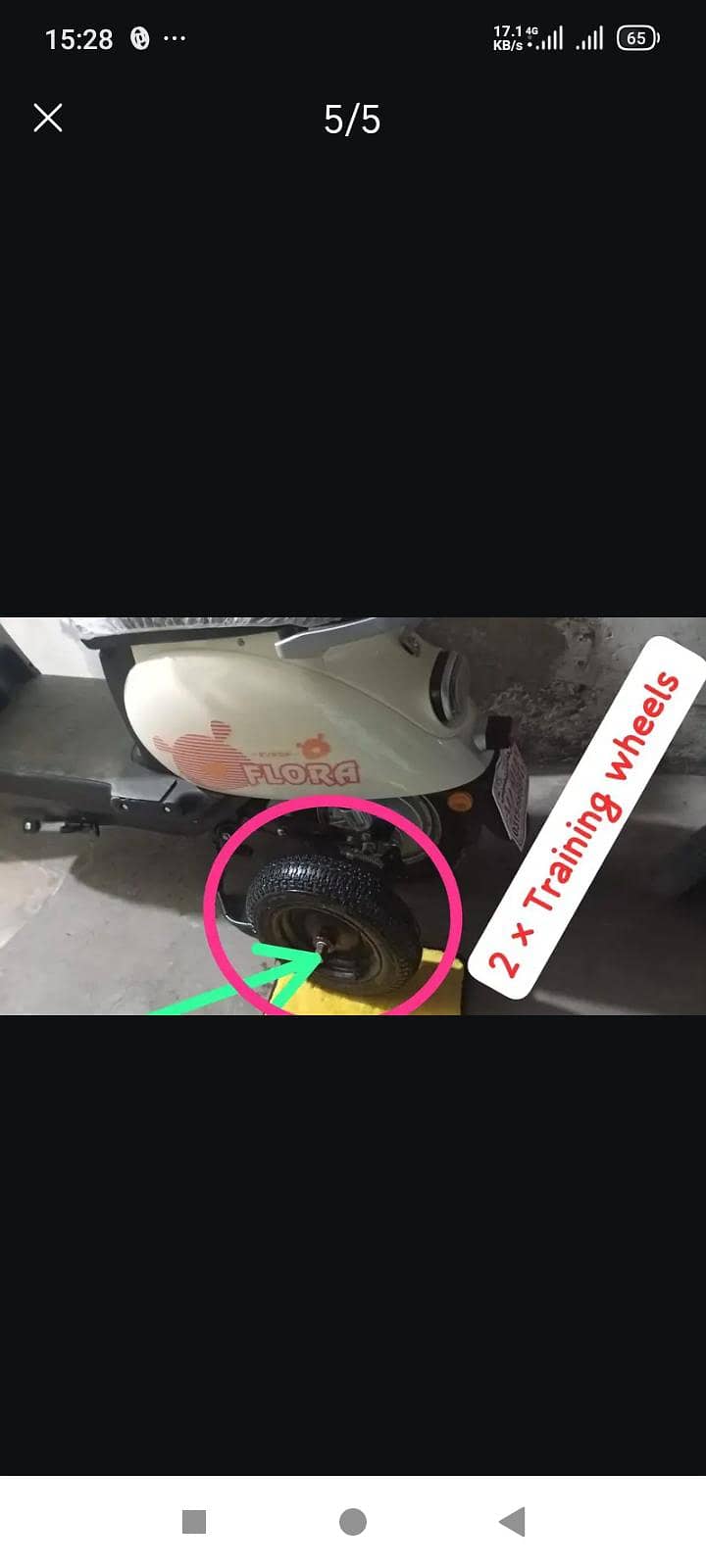 { 2x training wheel } 3