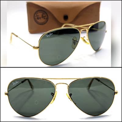 Vintage Ray-Ban B&L Bausch & Lomb USA Sunglasses, Gold Plated