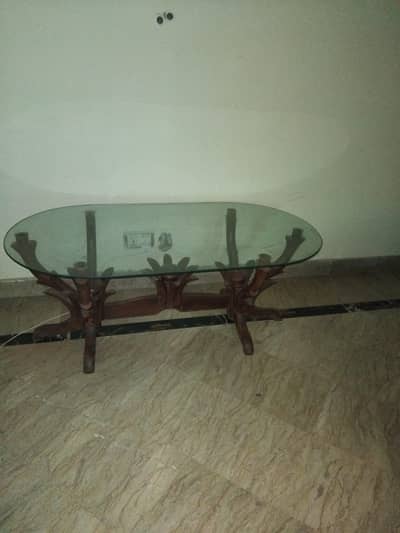 Center Table with glass
