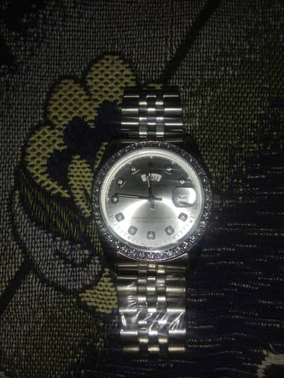 Rolex Mens Watch | Luxury White Diamond Watch | Wedding Watch