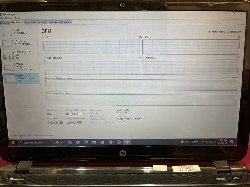 HP Core i3 6