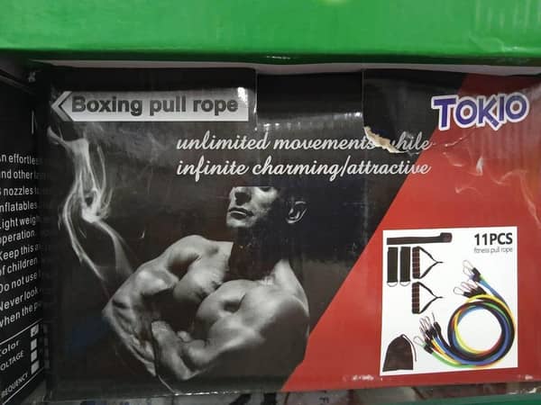 11-Piece Resistance Bands with Boxing Pull Rope