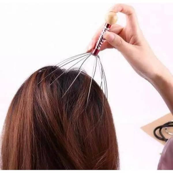 RN Octopus Head Relaxing Massager for Neck and Scalp - Stress Relief and Relaxation Equipment