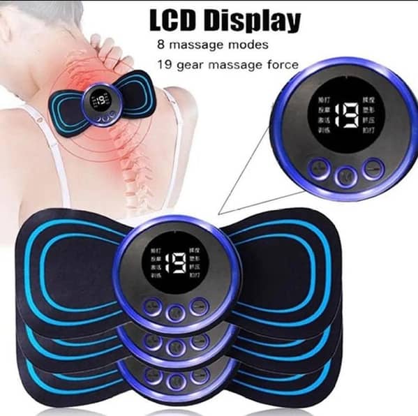 RN Rechargeable Butterfly Massager - EMS Technology for Targeted Neck Pain Relief