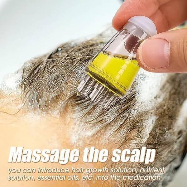 RN Portable Hair Massage Oil Comb Applicator for Scalp Care