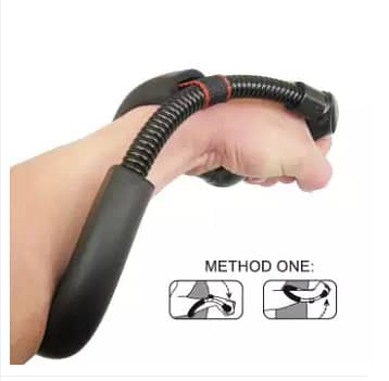 Chang Sheng Power Strengthener Rubber Foam Wrist and Forearm Exerciser - Black