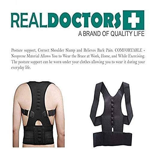 Real Doctors Plus Posture Support Brace Belt for Better Back Alignment