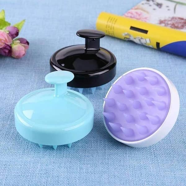 RN Scalp Massage Shampoo Brush with Soft Silicone Combs for Dandruff and Flaky Hair Care