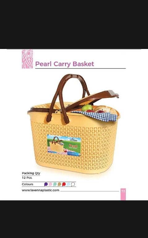 RXN Baby Carry Basket - Safe Storage for Baby Clothes - High-Quality Plastic - BPA-Free Material