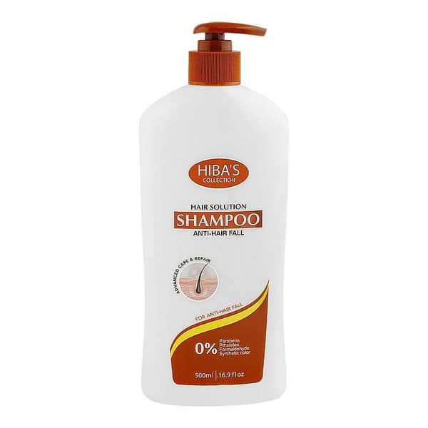 Hibas Anti Hair Fall Shampoo - Herbal Hair Loss Control and Natural Hair Care Treatment