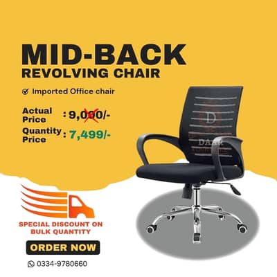 Office Revolving chairs, mesh chairs, executive chairs for sale