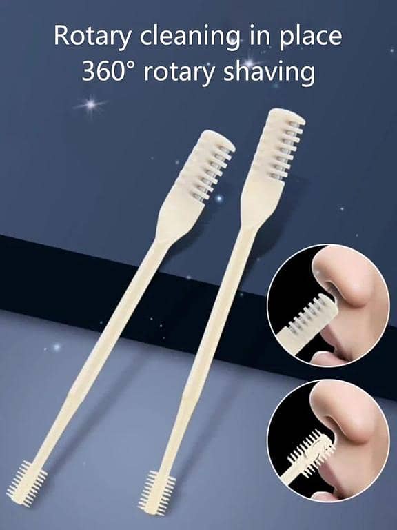 360° Rotary Manual Nose Hair Trimmer for Men and Women – Painless and Battery-Free Grooming Tool