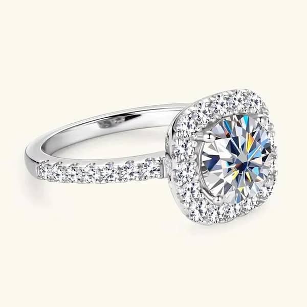 Cubic Zirconia Women Promise Ring for Her – 17mm Classic Women Fashion Jewelry
