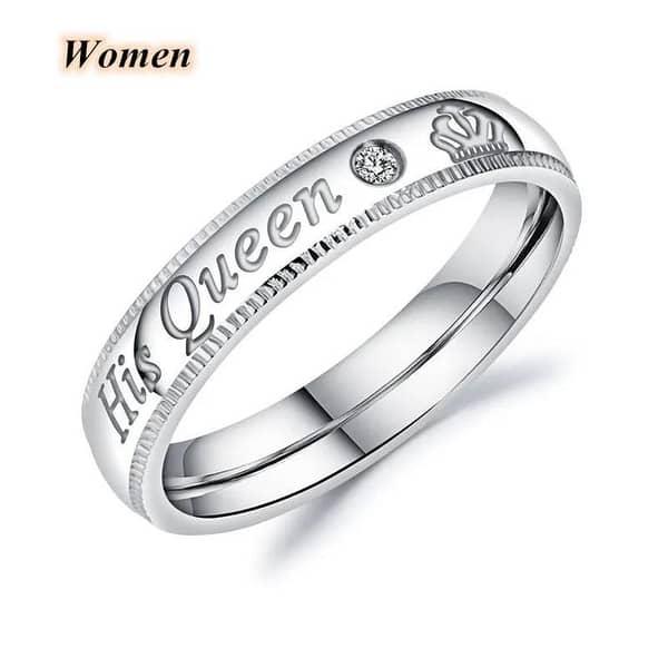 His King Ring for Women – Stainless Steel Gift for Girlfriend or Wife