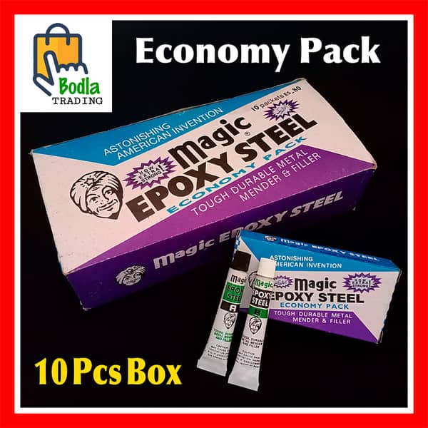 Full Box of 10 Magic Epoxy Steel Economy Packs