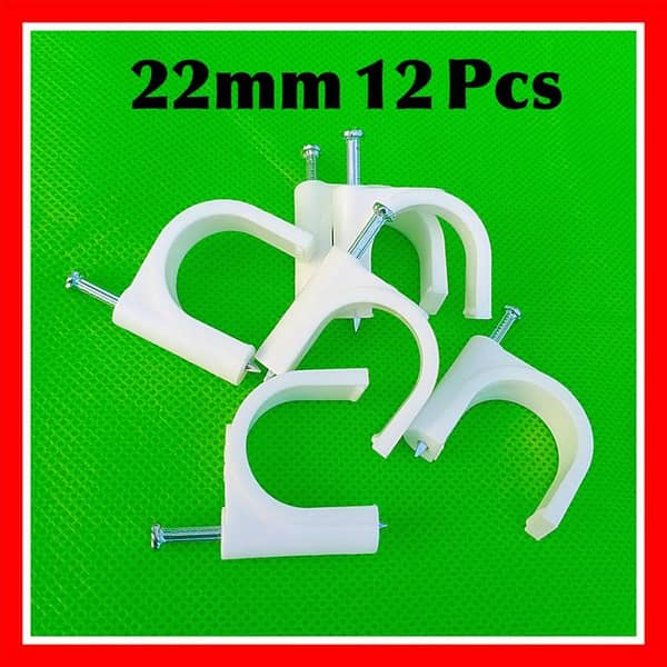 PVC Pipe Clip 25mm (1 inch) 22mm (3/4 inch) High Quality Pipe Clips, PVC Pipe Clips, HDPE Pipe Clips, Saddle Clamps