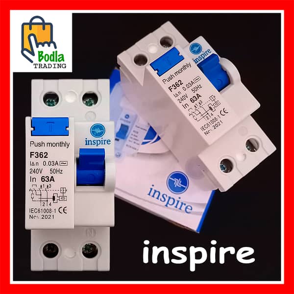 Inspire Earth Leakage Circuit Breaker 2 Polos 63A 240V