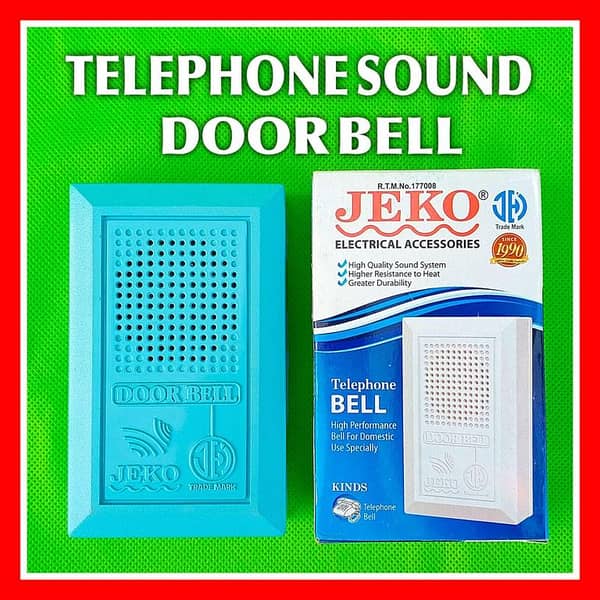 JEKO Telephone Sound Door Bell Wired Door Bell Premium Quality Loud Sound AC 220V