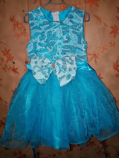 Barbie Frock Sky Blue Colour