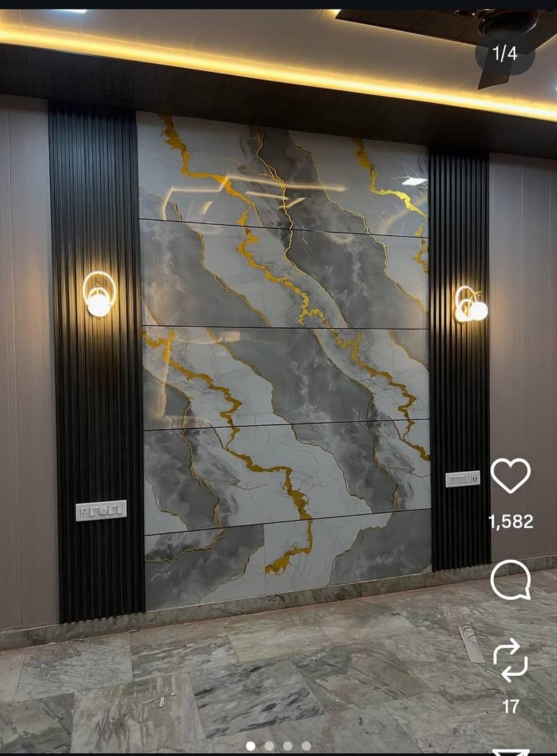 Wpc Fluted Panel - Pvc Wall Panel - Ceiling - Wallpaper 1