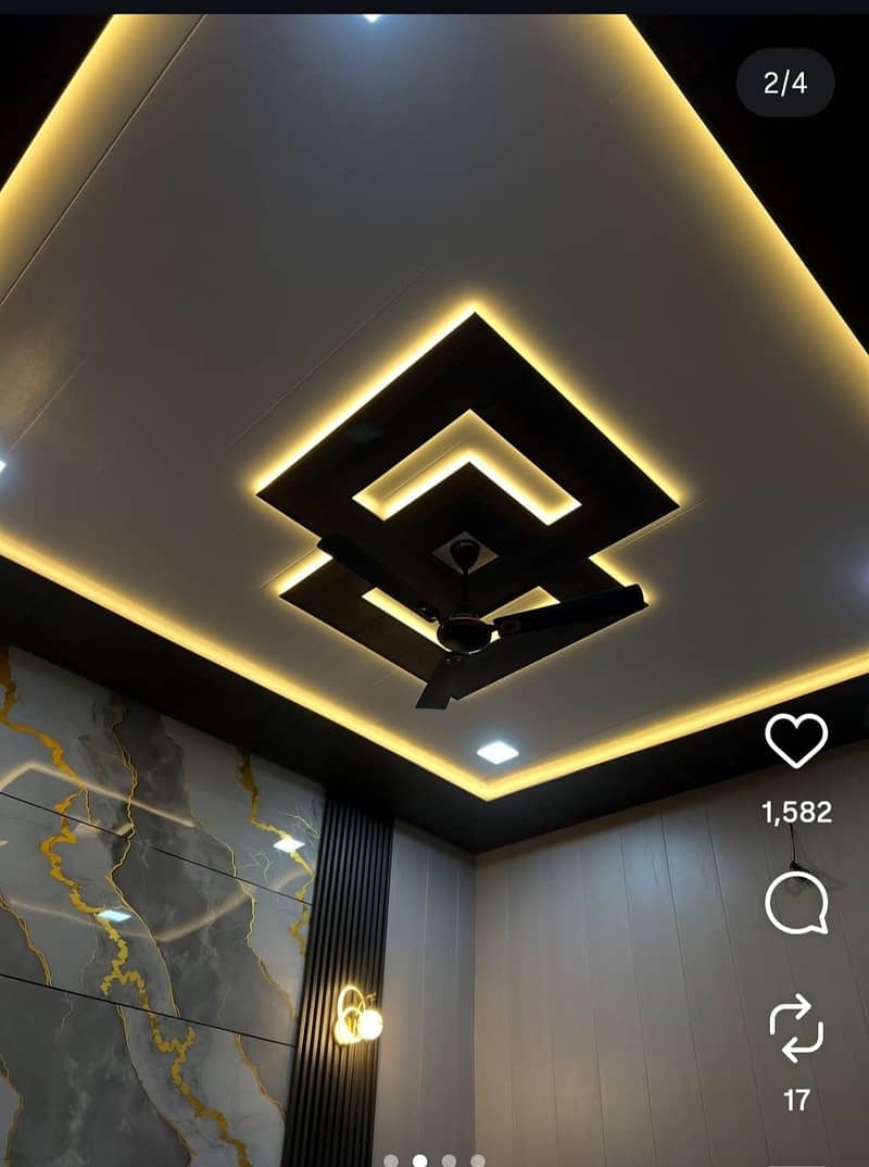 Wpc Fluted Panel - Pvc Wall Panel - Ceiling - Wallpaper 2