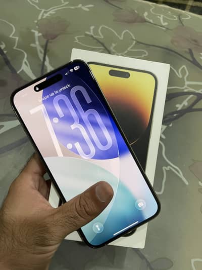 Iphone 14 Pro Max 256gb Golden Pta Approved 10/10 With Box Like New