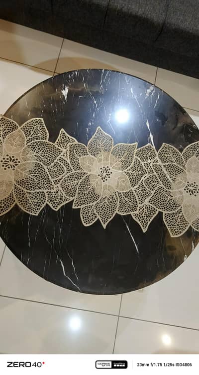 coffee table  with marble top