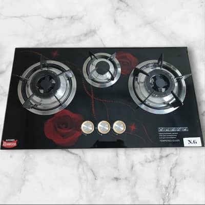 Glass Gas Hob and Stove