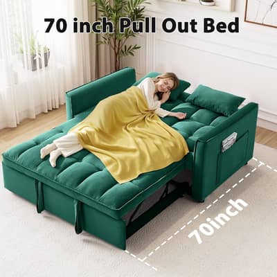 2 SEATER FOLDING SOFA BED - MAQBOOLINTERIOR. PK - 10 YEAR WARRANTY