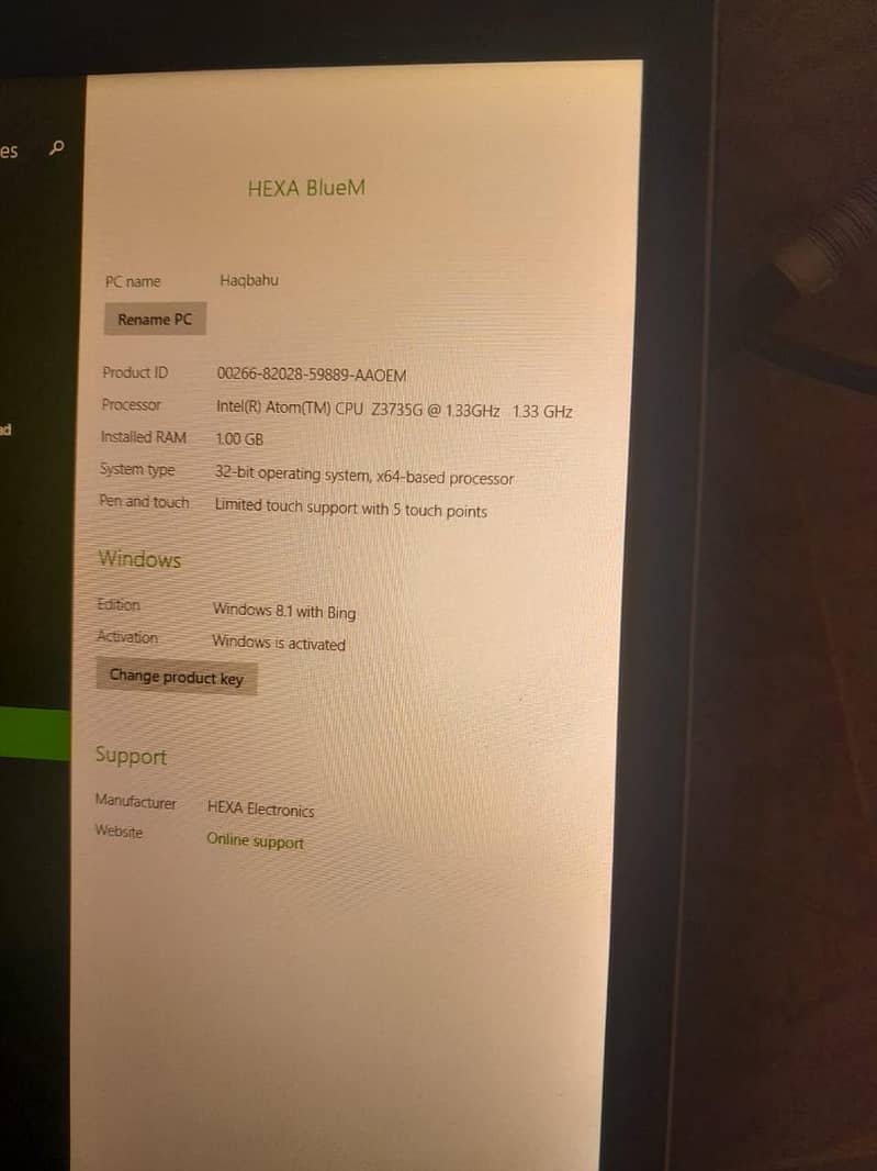 HEXA ELECTRONICS WINDOW TABLET. 2