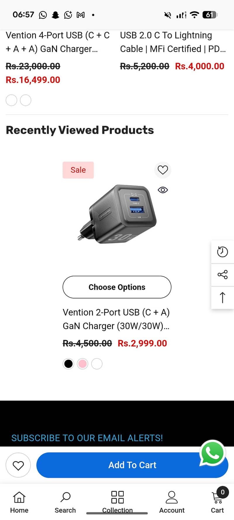 Mobile Charger 30 Watt Dual Port Tye C and A 1