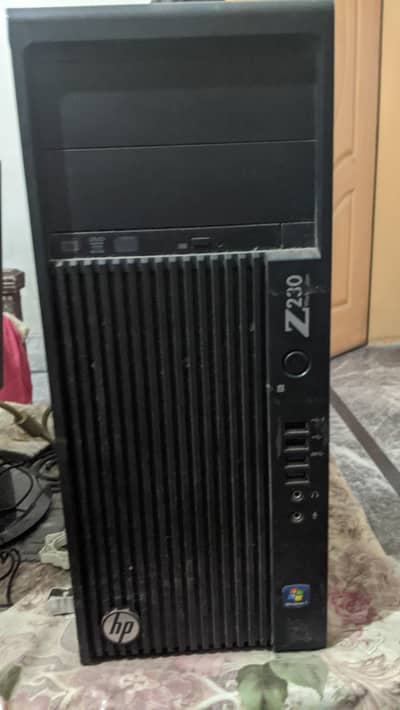 gaming pc hp z230 i7 4790k with lg monitor