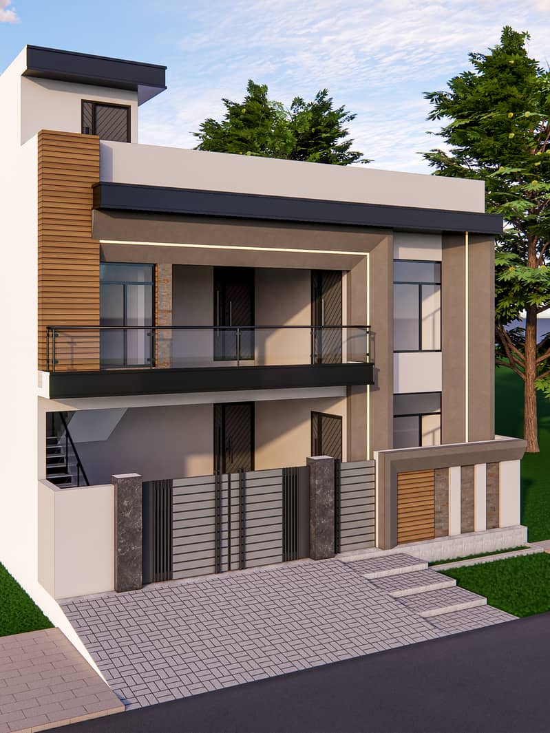 Architect,3d Modling & Elevation,3d Interior Design and Draftsmen. 18