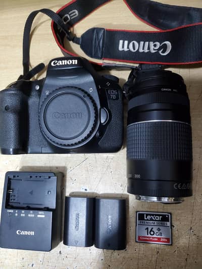 Canon 7D with 50mm 1.8 or 75-300 lans