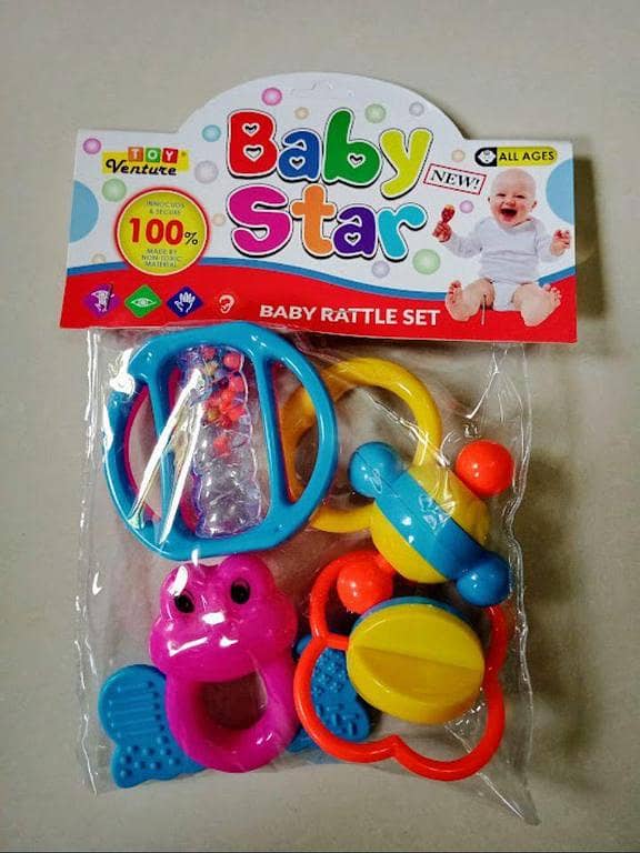 Baby Rattle Toys 4 Piece Set