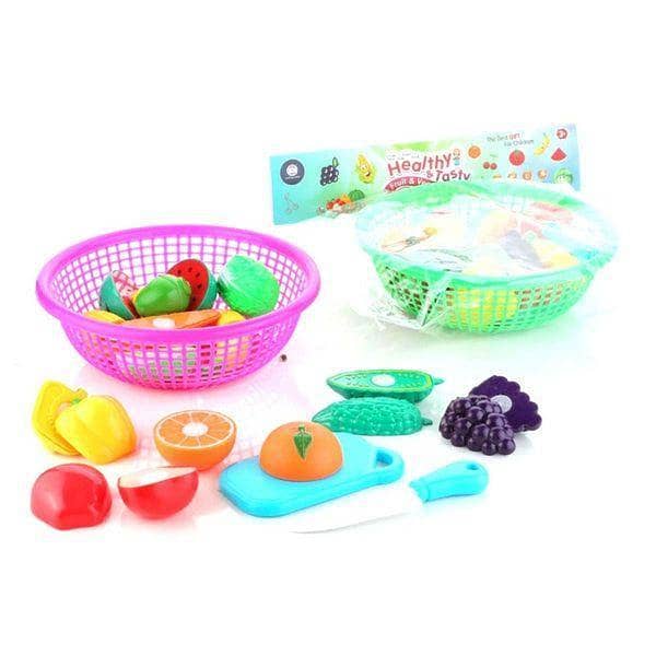 Fruits Cutting 8 PC Set In Beautiful Basket Set