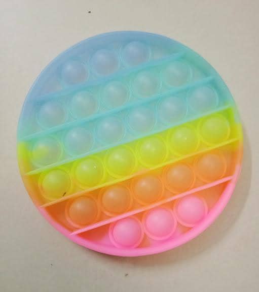 Circle Popit Sun Shining Color Fidget Toy for Bubbles and Fun