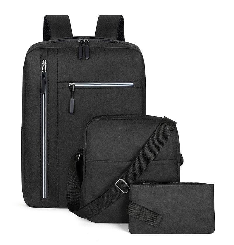 3pc Backpack Lightweight Computer Backpack For students 1