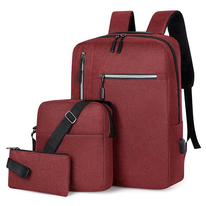3pc Backpack Lightweight Computer Backpack For students 3
