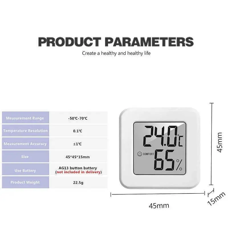 LCD Digital Thermometer Hygrometer incubator Indoor Room Electronic — photo 4