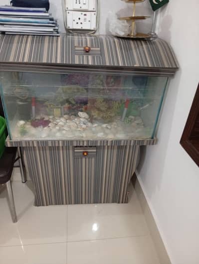 Aquarium with Stand, Motor, Filter & Light – Just Like New