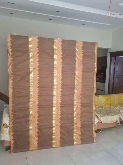 curtains with Roman blinds