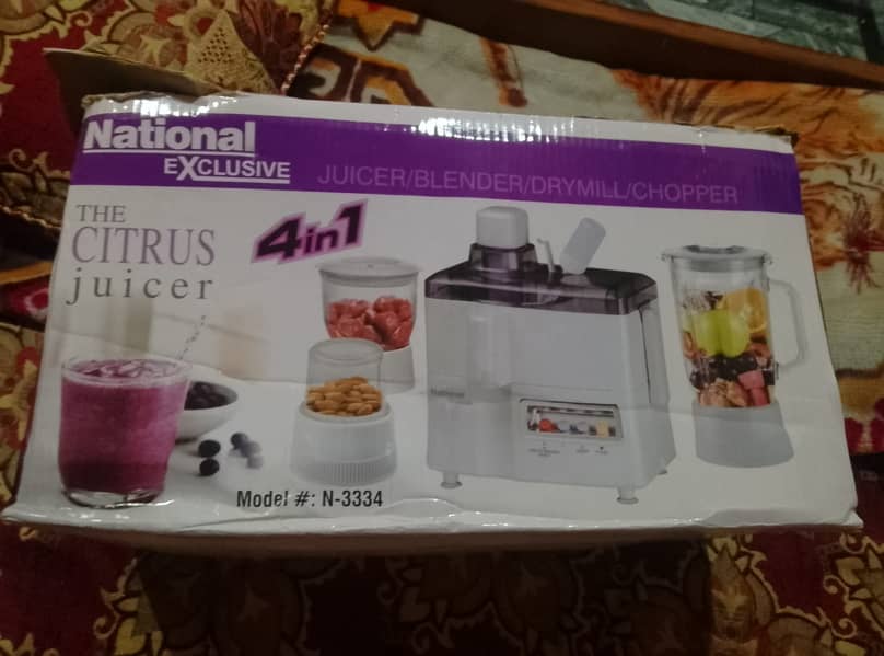 Juicer/Blender/Drymil/Chopper. 4 in 1 6