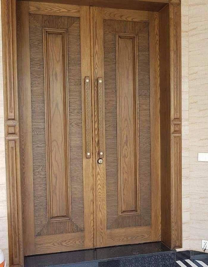 Solid Wood Door-Semi Solid-Engineering-Malaysian Panel /Ash/Fiber Door 8