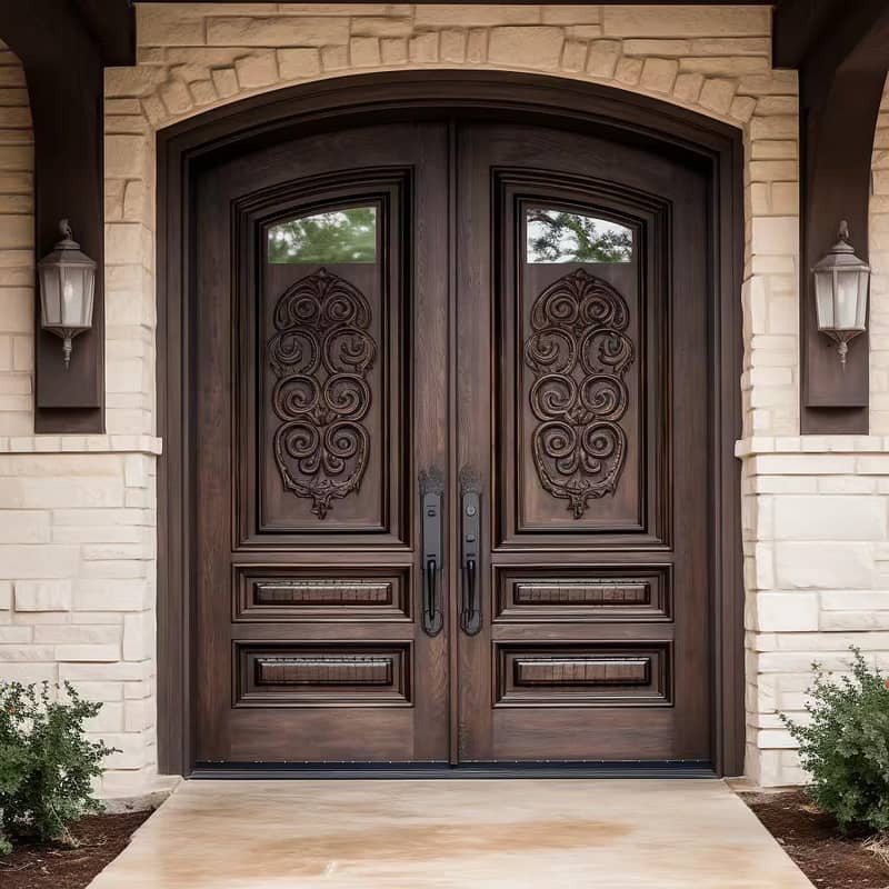 Solid Wood Door-Semi Solid-Engineering-Malaysian Panel /Ash/Fiber Door 10