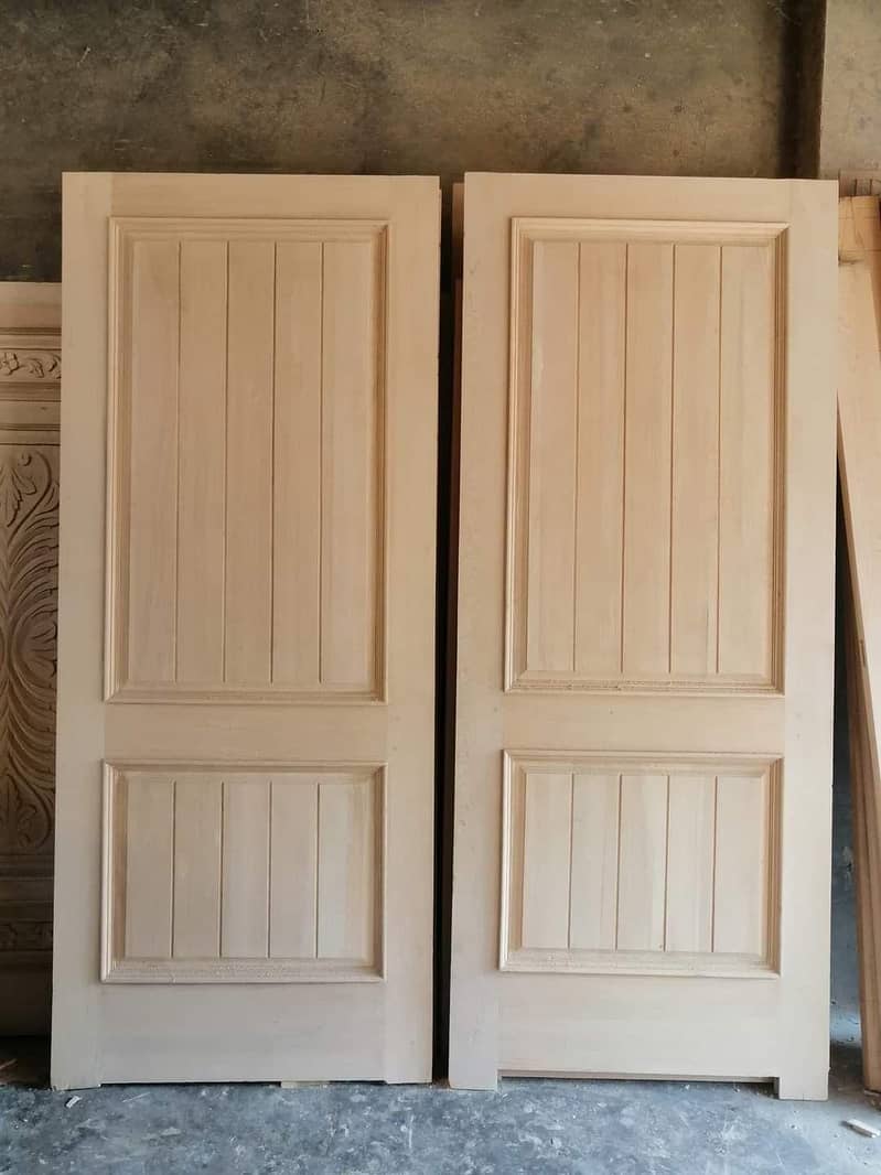 Solid Wood Door-Semi Solid-Engineering-Malaysian Panel /Ash/Fiber Door 13